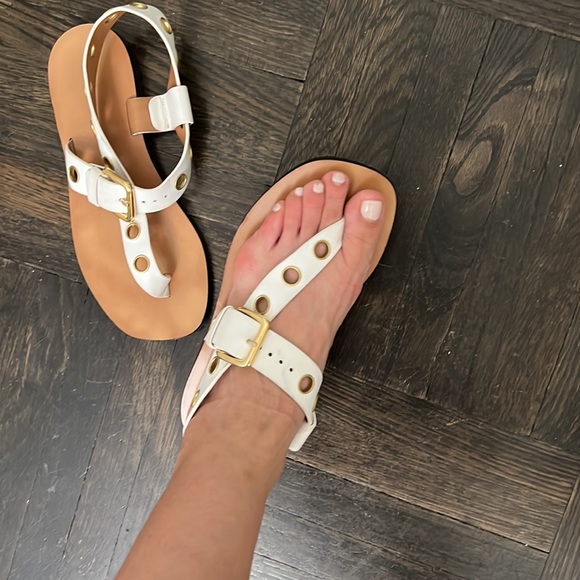 Authentic USED CÉLINE WHITE sandals size 36 - Picture 15 of 16